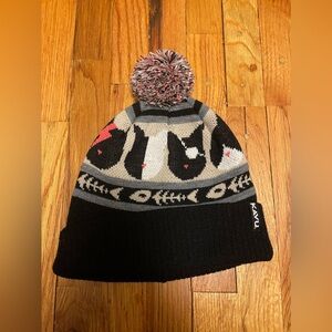 Kavu Cat Beanie with Pom Pom